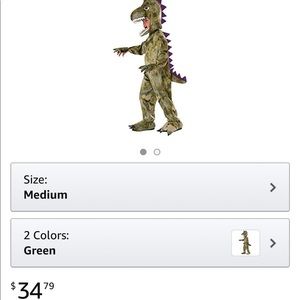 Kids dinosaur costume